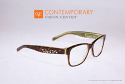 Fendi fashion eyewear green tortoise shell frame
