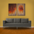 online art gallery item: abstract painting, original art in a modern decor