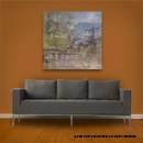 online art gallery item: abstract painting, original art in a modern decor