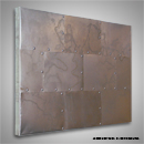 Original series metal wall art, modern metal sculpture, contemporary metal wall decor in a modern room